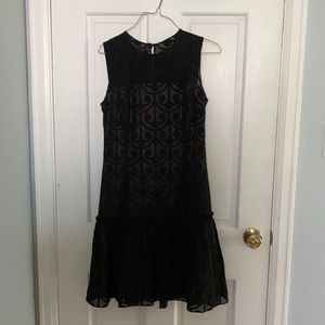 Milly Black swirl design dress